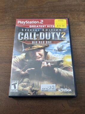 Sony PS2 special edition Call Of Duty 2 Big Red One greatest hits Game CIB